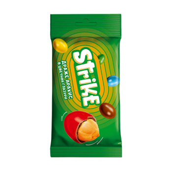 Драже Арахис в цветной глазури Strike 40г