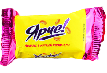 Конфеты Ярче арахис и мягкая карамель